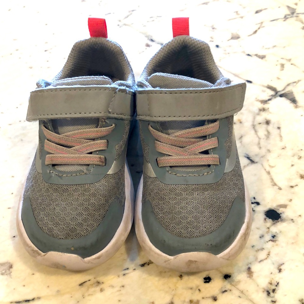Gray & Pink Toddler Sneakers